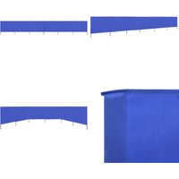 6-teiliges Windschutzgewebe 800 x 80 cm Azurblau - Windschutz - Faltwand - Sichtschutz - Gartenzubehör - Sonnenschutz - Home & Living von VIDAXL