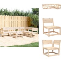 6-tlg. Garten-Sofagarnitur Massivholz Kiefer - Gartensofas - Gartenmöbeln - Kiefernholzmöbel - Rattan Möbel - Lounge Set 6-tlg. Garten-Sofagarnitur Massivholz Kiefer - Gartensofas - Gartenmöbeln - Kiefernholzmöbel - Rattan Möbel - Lounge Set von VIDAXL