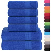 6-tlg. Handtuch-Set Blau 360 g/m² 100% Baumwolle Vidaxl 6-tlg. Handtuch-Set Blau 360 g/m² 100% Baumwolle Vidaxl von VIDAXL