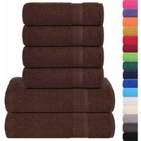 6-tlg. Handtuch-Set Braun 360 g/m² 100% Baumwolle Vidaxl 6-tlg. Handtuch-Set Braun 360 g/m² 100% Baumwolle Vidaxl von VIDAXL