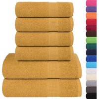 6-tlg. Handtuch-Set Golden 360 g/m² 100% Baumwolle Vidaxl 6-tlg. Handtuch-Set Golden 360 g/m² 100% Baumwolle Vidaxl von VIDAXL