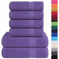 6-tlg. Handtuch-Set Lila 360 g/m² 100% Baumwolle Vidaxl 6-tlg. Handtuch-Set Lila 360 g/m² 100% Baumwolle Vidaxl von VIDAXL