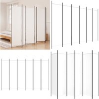 6-tlg. Paravent Weiß 300x200 cm Stoff - Paravent - Raumteiler - Zimmerabtrennung - Wohnraumgestaltung - Sichtschutz - Home & Living 6-tlg. Paravent Weiß 300x200 cm Stoff - Paravent - Raumteiler - Zimmerabtrennung - Wohnraumgestaltung - Sichtschutz - Home & Living von VIDAXL