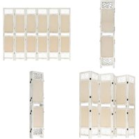6-tlg. Raumteiler Creme 210x165 cm Stoff - Raumteiler - Paravent - Sichtschutz - Wohnzimmereinrichtung - Schlafzimmereinrichtung - Home & Living 6-tlg. Raumteiler Creme 210x165 cm Stoff - Raumteiler - Paravent - Sichtschutz - Wohnzimmereinrichtung - Schlafzimmereinrichtung - Home & Living von VIDAXL