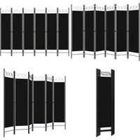 6-tlg. Raumteiler Schwarz 240 x 180 cm - Raumteiler - Dekorationsartikel - Wohnzimmerdeko - Trennwandsystem - Privacy Screen - Home & Living 6-tlg. Raumteiler Schwarz 240 x 180 cm - Raumteiler - Dekorationsartikel - Wohnzimmerdeko - Trennwandsystem - Privacy Screen - Home & Living von VIDAXL