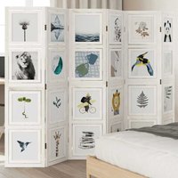 6-tlg. Raumteiler Weiß Massivholz Paulownia - Vidaxl 6-tlg. Raumteiler Weiß Massivholz Paulownia - Vidaxl von VIDAXL