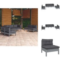 7-tlg. Garten-Lounge-Set mit Kissen Kiefer Massivholz - Gartengeräte - Lounge Set - Gartenmöbel - Outdoor Möbel - Rattan Gartenmöbel 7-tlg. Garten-Lounge-Set mit Kissen Kiefer Massivholz - Gartengeräte - Lounge Set - Gartenmöbel - Outdoor Möbel - Rattan Gartenmöbel von VIDAXL