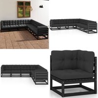 Vidaxl - 7-tlg. Garten-Lounge-Set mit Kissen Massivholz Kiefer - Gartensitzgruppe - Lounge Set - Gartenmöbel - Kiefernholz - Outdoor Möbel - Home & von VIDAXL