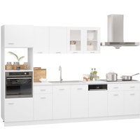 Vidaxl - 7-tlg. Küchenzeile Lyon Weiß Holzwerkstoff von VIDAXL