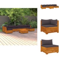 Vidaxl - 8-tlg. Garten-Lounge-Set mit Kissen Massivholz Akazie - Gartenmöbeln - Loungesessel - Outdoor Möbel - Holz Lounge Set - Gartenmöbel Set von VIDAXL