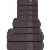 8-tlg. Handtuch-Set Anthrazit 360 g/m² 100% Baumwolle Vidaxl 8-tlg. Handtuch-Set Anthrazit 360 g/m² 100% Baumwolle Vidaxl von VIDAXL
