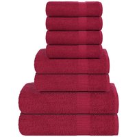 8-tlg. Handtuch-Set Bordeauxrot 360 g/m² 100% Baumwolle Vidaxl 8-tlg. Handtuch-Set Bordeauxrot 360 g/m² 100% Baumwolle Vidaxl von VIDAXL