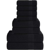 8-tlg. Handtuch-Set Schwarz 360 g/m² 100% Baumwolle Vidaxl 8-tlg. Handtuch-Set Schwarz 360 g/m² 100% Baumwolle Vidaxl von VIDAXL