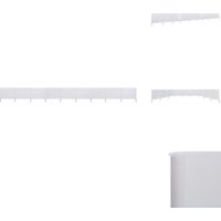 9-teiliges Windschutzgewebe 1200 x 120 cm Sandweiß - Windschutz - Faltwand - Sichtschutz - Gartenzubehör - Sonnenschutz von VIDAXL