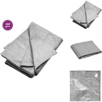 Vidaxl - Abdeckplane 180 g/m² 2x3 m Grau hdpe - Abdeckplane - Plane - Schutzhülle - hdpe - Wasserfeste Plane von VIDAXL