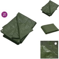 Abdeckplane 180 g/m² 4x8 m Grün hdpe - Abdeckplane - Plane - Schutzhülle - hdpe - Gartenabdeckung Abdeckplane 180 g/m² 4x8 m Grün hdpe - Abdeckplane - Plane - Schutzhülle - hdpe - Gartenabdeckung von VIDAXL
