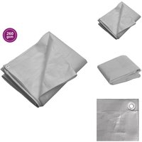 Vidaxl - Abdeckplane 260 g/m² 4x4 m Grau hdpe - Abdeckplane - Plane - Schutzhülle - hdpe - Gartenabdeckung Vidaxl - Abdeckplane 260 g/m² 4x4 m Grau hdpe - Abdeckplane - Plane - Schutzhülle - hdpe - Gartenabdeckung von VIDAXL