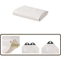 Abdeckplane 650 g/m² 4x7 m Weiß - Abdeckplane - Plane - Wasserdichter Überzug - Schutzhülle - Outdoor Plane von VIDAXL