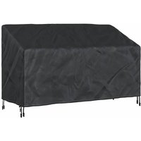 Abdeckung für Gartenbank Schwarz 165 x 70 x 65 / 94 cm 210D Stoff vidaXL von VIDAXL
