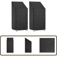 Abdeckungen für Gartenstühle 2 Stk. 8 Ösen 65x65x110/150 cm - Gartenstuhl Abdeckung - Gartenmöbel Abdeckung - Wasserdichte Abdeckung - UV-beständige von VIDAXL