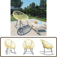 Acapulco-Gartenstuhl Poly Rattan Beige - Gartenstuhl - Rattan Gartenstuhl - Outdoor Möbel - Balkonmöbel - Terrassenstuhl von VIDAXL
