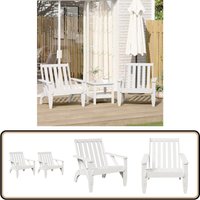 Adirondack-Gartenstühle 2Stk. Weiß 75x77x77cm Massivholz Kiefer - Vidaxl Adirondack-Gartenstühle 2Stk. Weiß 75x77x77cm Massivholz Kiefer - Vidaxl von VIDAXL