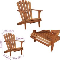 Adirondack-Gartenstuhl Akazienholz Massiv - Gartenstuhl - Adirondack Stuhl - Holz Gartenstuhl - Esszimmerstuhl Outdoor - Balkon Möbel - Home & Living von VIDAXL