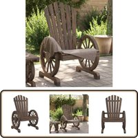 Adirondack-Gartenstuhl Massivholz Tanne - Gartenstuhl - Holz Gartenstuhl - Adirondack Stuhl - Outdoor Möbel - Gartenmöbel Set von VIDAXL