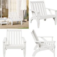 Adirondack-Gartenstuhl Weiß 75x77x77 cm Massivholz Kiefer - Vidaxl von VIDAXL