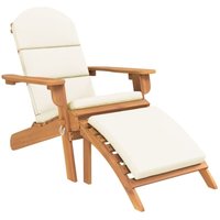 Adirondack-Gartenstuhl mit Fußstütze Massivholz Akazie vidaXL von VIDAXL