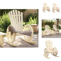 Adirondack-Schaukelstühle 2 Stk. Massivholz Tanne - Adirondack Sessel - Gartenstuhl - Holzsessel - Gartengeräte - Balkon Möbel von VIDAXL