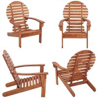 Adirondack-Stuhl Massivholz Akazie - Holz Gartenstuhl - Adirondack Stuhl - Gartenmöbeln - Esszimmer Stühle - Balkonmöbel - Home & Living von VIDAXL