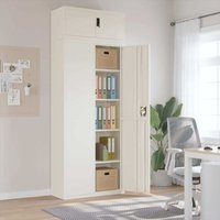 Aktenschrank Weiß 90x40x240 cm Stahl - Vidaxl von VIDAXL