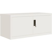 Aktenschrank Weiß 90x40x40 cm Stahl - Vidaxl von VIDAXL