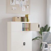 Vidaxl - Aktenschrank Weiß 90x40x40 cm Stahl von VIDAXL