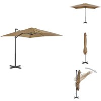 Ampelschirm mit Aluminium-Mast 250x250 cm Taupe - Sonnenschirm - Gartenmöbel - Outdoor Möbel - Patio Schattenspender - Markise Ampelschirm mit Aluminium-Mast 250x250 cm Taupe - Sonnenschirm - Gartenmöbel - Outdoor Möbel - Patio Schattenspender - Markise von VIDAXL