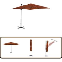 Ampelschirm mit Aluminium-Mast 250x250 cm Terrakotta - Sonnenschirm - Gartenmöbel - Terracotta - Aluminiumschirm - Outdoor Möbel Ampelschirm mit Aluminium-Mast 250x250 cm Terrakotta - Sonnenschirm - Gartenmöbel - Terracotta - Aluminiumschirm - Outdoor Möbel von VIDAXL