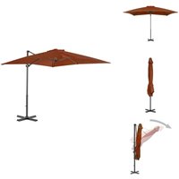 Ampelschirm mit Aluminium-Mast 250x250 cm Terrakotta - Sonnenschirm - Gartenmöbel - Terracotta - Aluminiumschirm - Outdoor Möbel Ampelschirm mit Aluminium-Mast 250x250 cm Terrakotta - Sonnenschirm - Gartenmöbel - Terracotta - Aluminiumschirm - Outdoor Möbel von VIDAXL