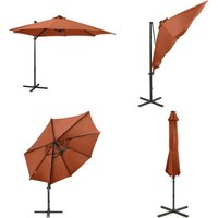 Ampelschirm mit LED-Beleuchtung 300 cm Terrakotta - Sonnenschirm - Terracotta - Gartenmöbel - Außenbeleuchtung - LED-Schirm - Home & Living Ampelschirm mit LED-Beleuchtung 300 cm Terrakotta - Sonnenschirm - Terracotta - Gartenmöbel - Außenbeleuchtung - LED-Schirm - Home & Living von VIDAXL