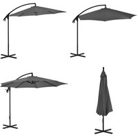 Ampelschirm mit Stahl-Mast 300 cm Anthrazit - Sonnenschirm - Ampelschirm - Gartenmöbel - Outdoor Möbel - Terrassenüberdachung - Home & Living Ampelschirm mit Stahl-Mast 300 cm Anthrazit - Sonnenschirm - Ampelschirm - Gartenmöbel - Outdoor Möbel - Terrassenüberdachung - Home & Living von VIDAXL