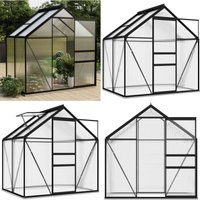 Anlehngewächshaus Anthrazit Aluminium 2,47 m² - Anlehngewächshaus - Gewächshaus - Aluminiumgewächshaus - Polycarbonatgewachshaus - Gartengewächshaus Anlehngewächshaus Anthrazit Aluminium 2,47 m² - Anlehngewächshaus - Gewächshaus - Aluminiumgewächshaus - Polycarbonatgewachshaus - Gartengewächshaus von VIDAXL