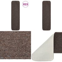 Antirutsch Stufenmatten 15 Stk. 75x20 cm Braun Rechteckig - Treppenmatte - Stufenmatte - Anti-Rutschmatte - Treppenläufer - Teppich - Home & Living Antirutsch Stufenmatten 15 Stk. 75x20 cm Braun Rechteckig - Treppenmatte - Stufenmatte - Anti-Rutschmatte - Treppenläufer - Teppich - Home & Living von VIDAXL