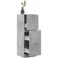 vidaXL Apothekerschrank Betongrau 40x41x118 cm Holzwerkstoff von VIDAXL