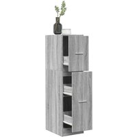 Apothekerschrank Grau Sonoma 30x41x118 cm Holzwerkstoff - Vidaxl von VIDAXL