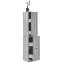 Apothekerschrank Grau Sonoma 30x41x174,5 cm Holzwerkstoff - Vidaxl von VIDAXL
