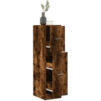 Vidaxl - Apothekerschrank Räuchereiche 30x41x118 cm Holzwerkstoff von VIDAXL