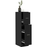Apothekerschrank Schwarz 30x41x118 cm Holzwerkstoff - Vidaxl von VIDAXL