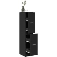 Apothekerschrank Schwarz 30x41x144,5 cm Holzwerkstoff - Vidaxl von VIDAXL