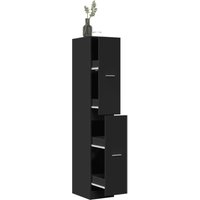 Apothekerschrank Schwarz 30x41x174,5 cm Holzwerkstoff - Vidaxl Apothekerschrank Schwarz 30x41x174,5 cm Holzwerkstoff - Vidaxl von VIDAXL