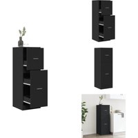 Apothekerschrank Schwarz 40x41x118 cm Holzwerkstoff - Apothekerschrank - Apothekerschränke - Apothekermöbel - Apotheker Sideboard Apothekerschrank Schwarz 40x41x118 cm Holzwerkstoff - Apothekerschrank - Apothekerschränke - Apothekermöbel - Apotheker Sideboard von VIDAXL